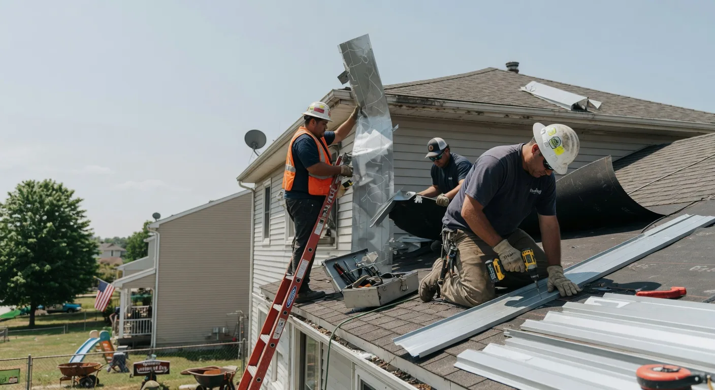 Storm Damage Metal Roof Repair in Bolivar, PA